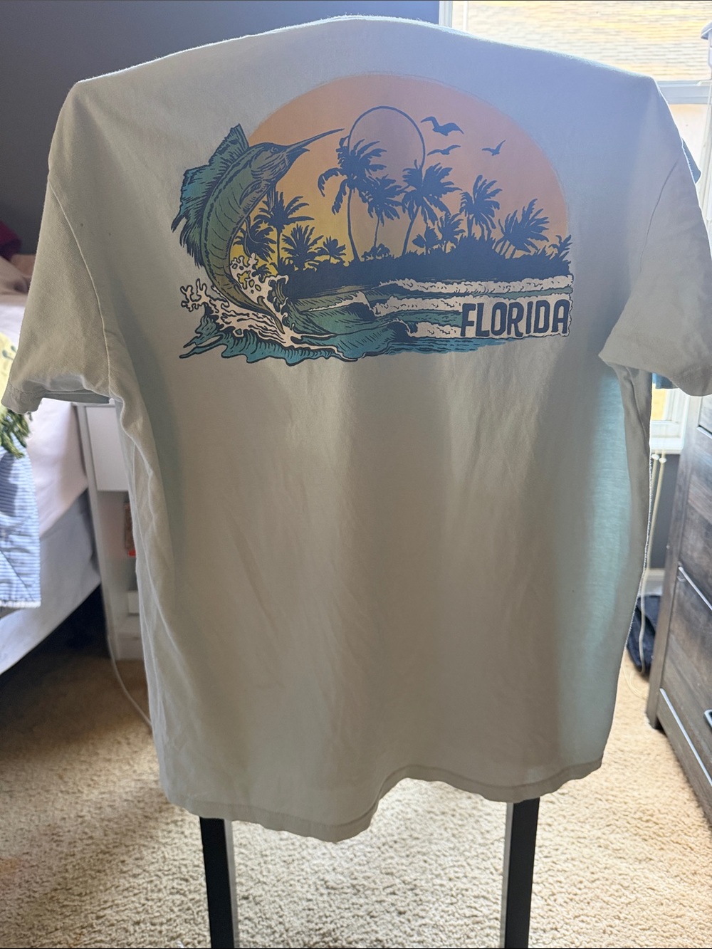 Billabong Florida Sunset Graphic Tee - Light Glacier Blue